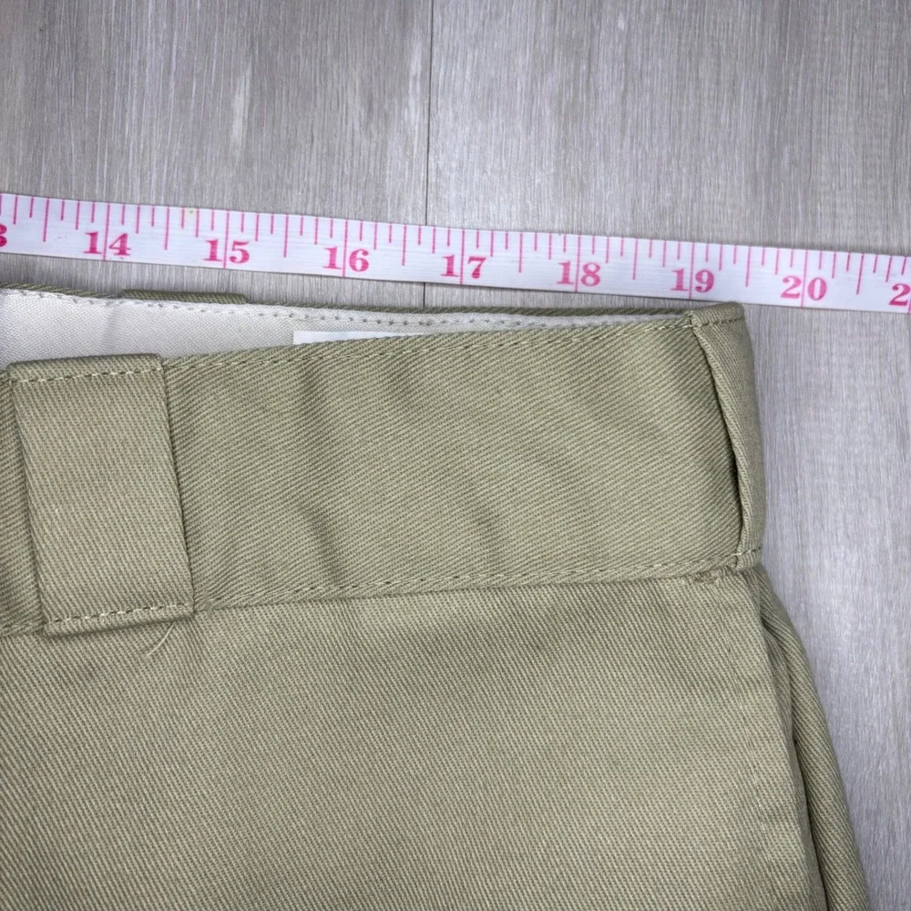 Dickies Mens 40x32 Khaki Loose Fit Double Knee Work Wear Pants Tan Trousers